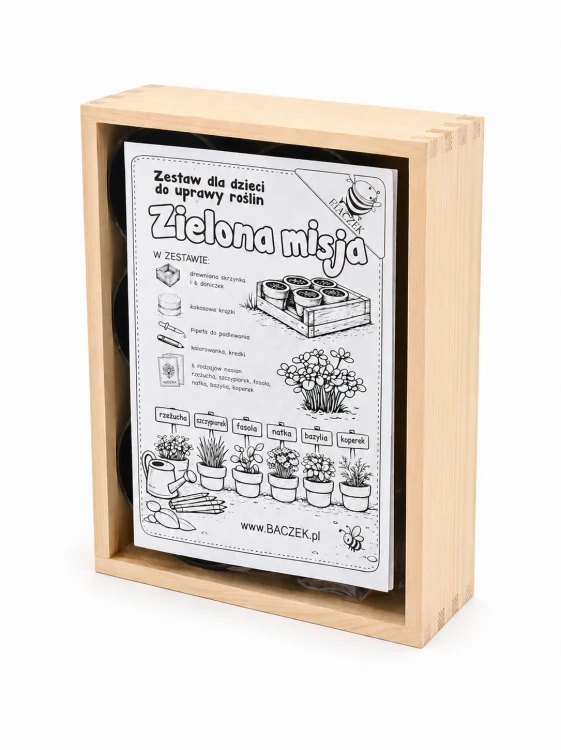 Zestaw ogrodniczy dla dzieci Zielona Misja narzędzia do ogrodu i zabawy