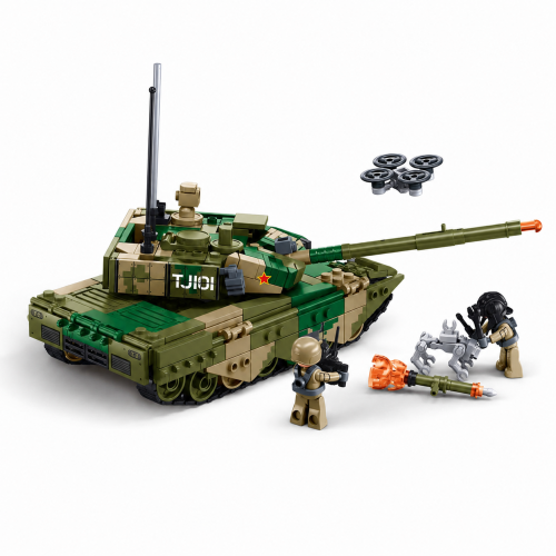 Klocki Sluban Czołg ZTZ-99AS B1557 391 el skala 1:44 Wojsko Armia prezent