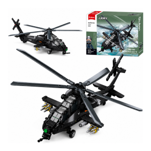 Klocki Sluban WZ-10S helikopter szturmowy śmigłowiec Armia 419 el na prezent