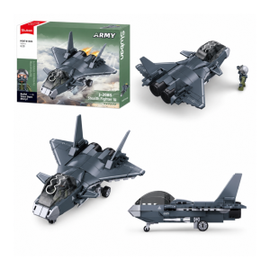 Klocki Sluban Myśliwiec J20BS Stealth Fighter 1:55 samolot 152 el dla dzieci 6+