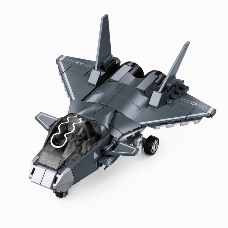 Klocki Sluban Myśliwiec J20BS Stealth Fighter 1:55 samolot 152 el dla dzieci 6+