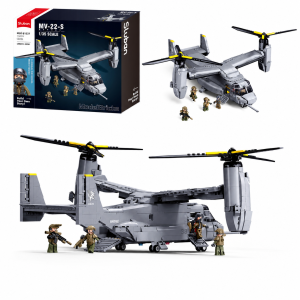 Klocki Sluban MV-22 Osprey helikopter samolot desantowy USA 1163 el model