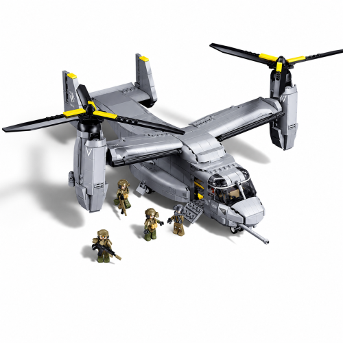 Klocki Sluban MV-22 Osprey helikopter samolot desantowy USA 1163 el model