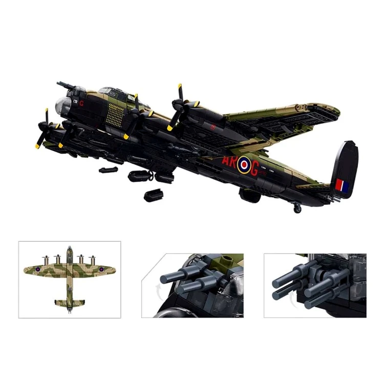 Klocki Sluban Bombowiec Lancaster 1:44 samolot wojskowy 1382 el M38-B1609