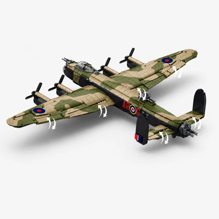 Klocki Sluban Bombowiec Lancaster 1:44 samolot wojskowy 1382 el M38-B1609