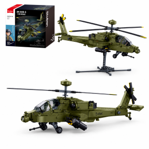 Klocki Sluban AH-64 Apache helikopter śmigłowiec wojskowy 1:35 734 el