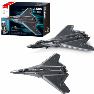 Klocki Sluban Myśliwiec J-50S 1:44 samolot wojskowy 879 el 44,9 cm