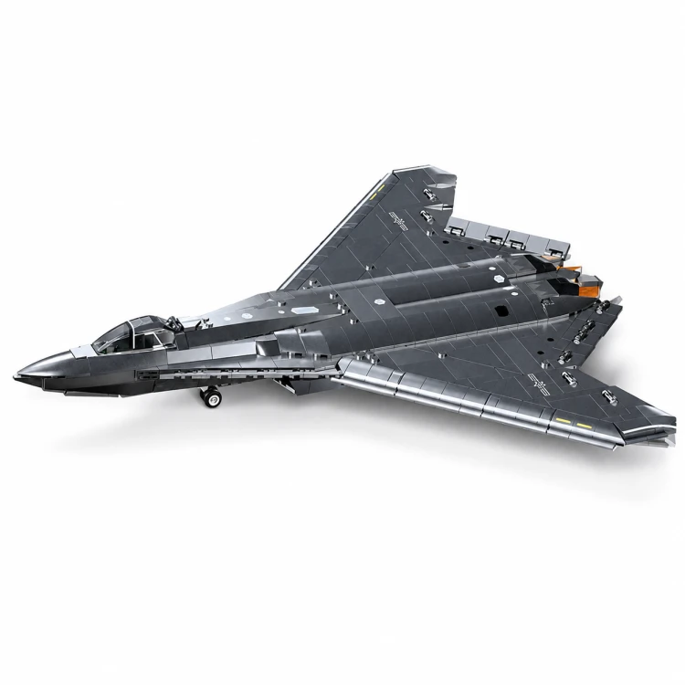 Klocki Sluban Myśliwiec J-50S 1:44 samolot wojskowy 879 el 44,9 cm