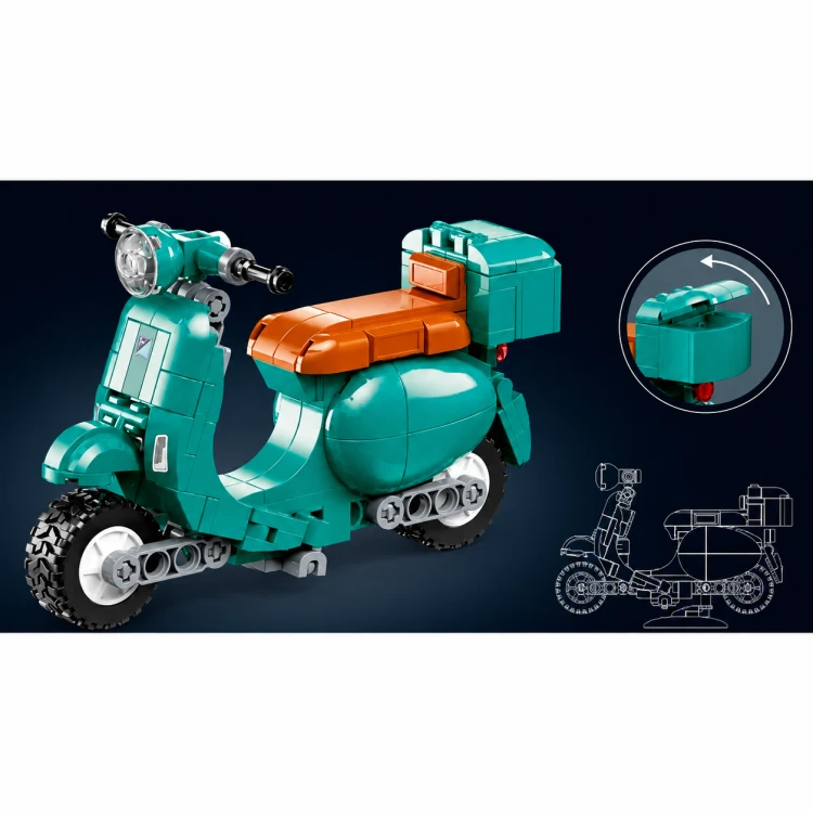 Klocki Sluban skuter Vespa Model Bricks 1:12 161 el motocykl dla dzieci