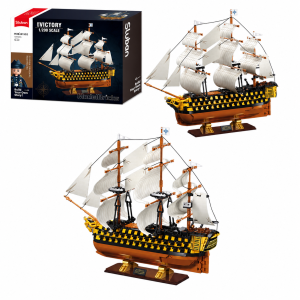 Klocki Sluban HMS Victory żaglowiec okręt statek 1:200 1075 el na prezent
