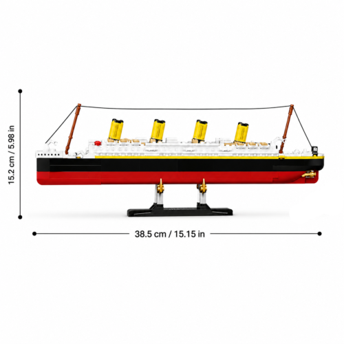 Klocki Sluban Titanic 1:700 statek transatlantyk 376 el 38,5 cm na prezent