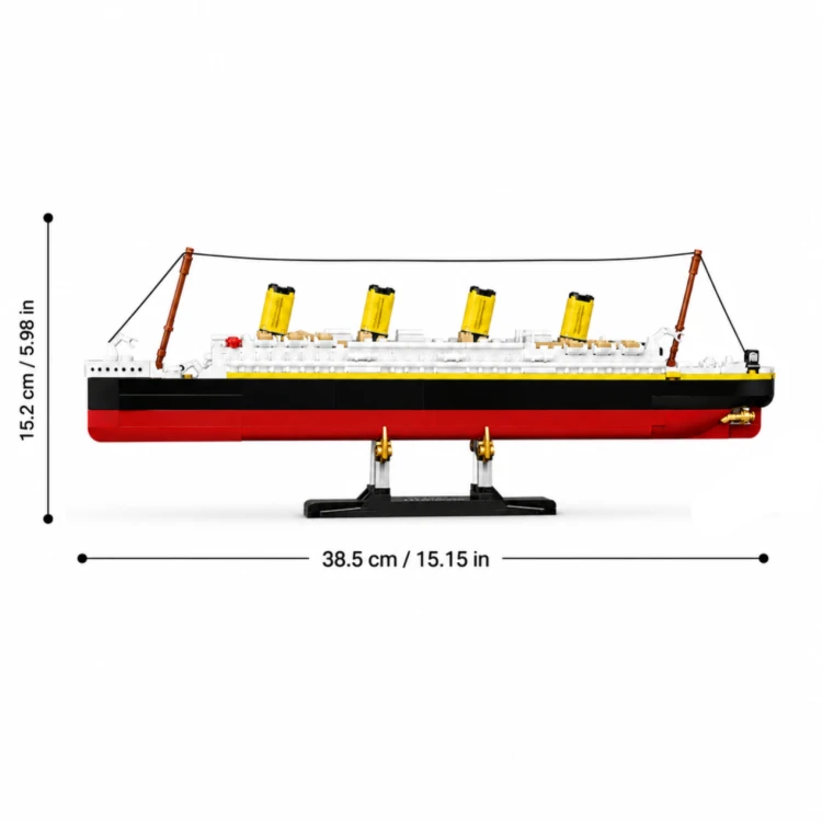 Klocki Sluban Titanic 1:700 statek transatlantyk 376 el 38,5 cm na prezent