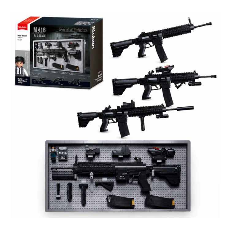 Klocki Sluban M416 Sniper karabin snajperski 1:2 1086 el model dla dzieci