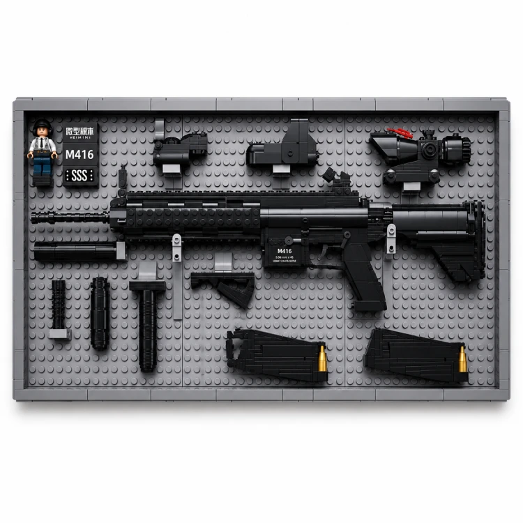 Klocki Sluban M416 Sniper karabin snajperski 1:2 1086 el model dla dzieci