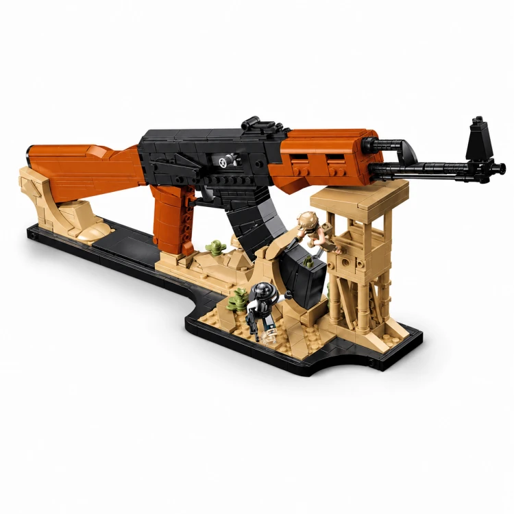 Klocki Sluban AK-47 karabin model 1:2 645 el z figurkami 43 cm na prezent