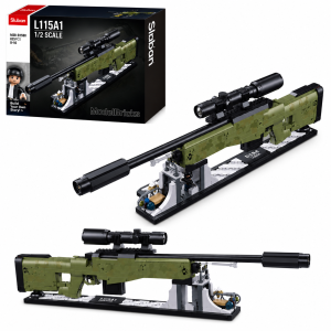 Klocki Sluban AWM Sniper karabin snajperski 1:2 876 el model na prezent
