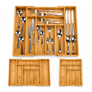 Wkład do szuflady Berretti 52x43x6 cm organizer na sztućce rozsuwany dom