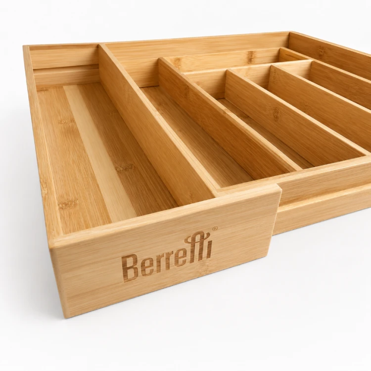 Wkład do szuflady Berretti 52x43x6 cm organizer na sztućce rozsuwany dom