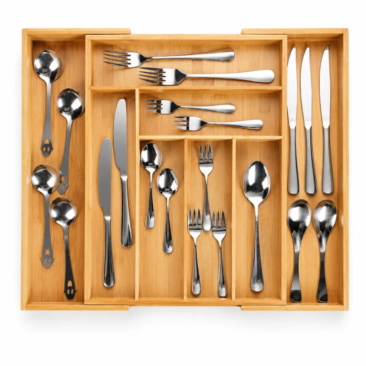 Wkład do szuflady Berretti 52x43x6 cm organizer na sztućce rozsuwany dom