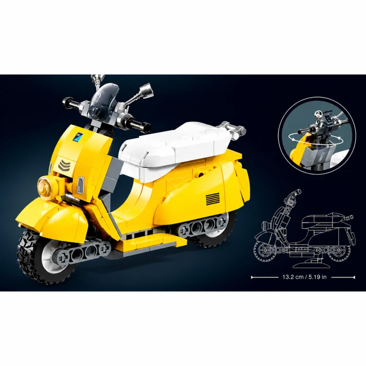 Klocki Sluban Skuter żółty 1:12 Model Bricks 161 el motocykl dla dzieci