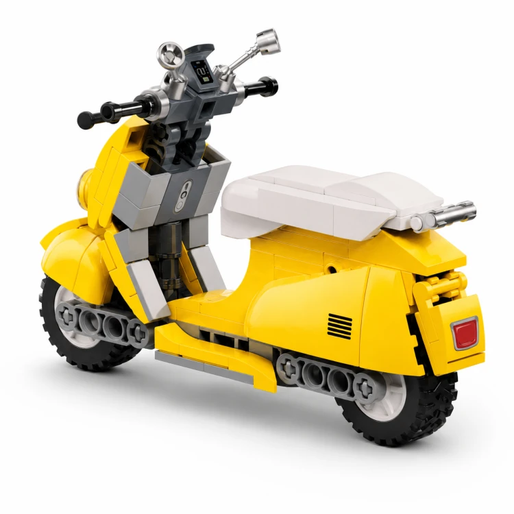 Klocki Sluban Skuter żółty 1:12 Model Bricks 161 el motocykl dla dzieci