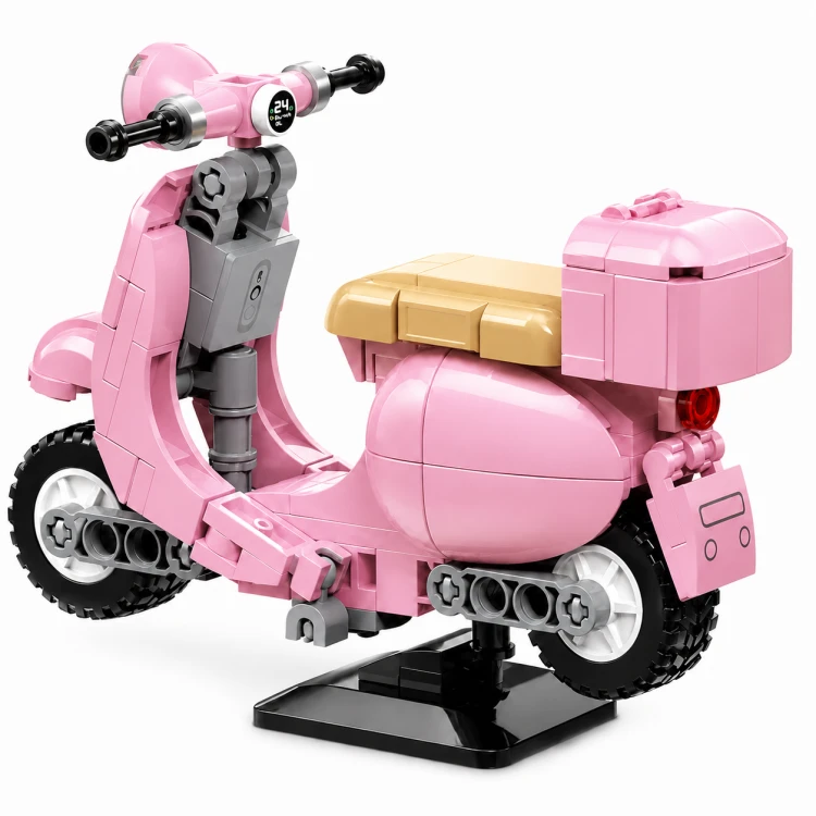 Klocki Sluban Skuter różowy 1:12 Model Bricks 151 el motocykl dla dzieci