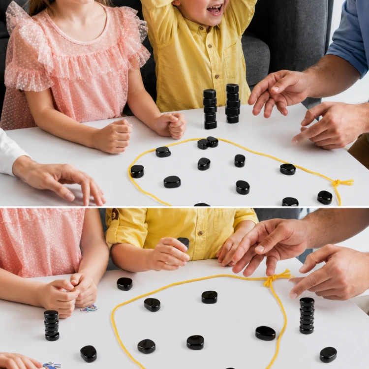 Magnetyczne szachy gra kamienie magnetyczne 30 sztuk edukacyjny zestaw