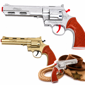 Rewolwer na kapiszony pistolet hukowy 27 cm kowbojski zabawka dla dzieci
