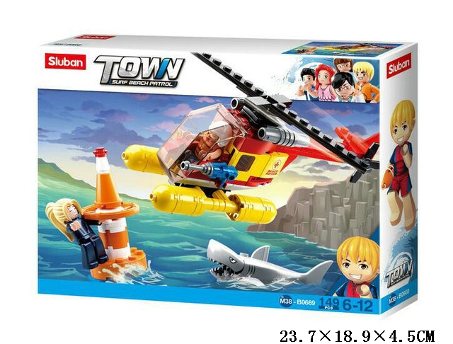Klocki Sluban Beach Patrol 149 el plażowy patrol ratunkowy zestaw dzieci
