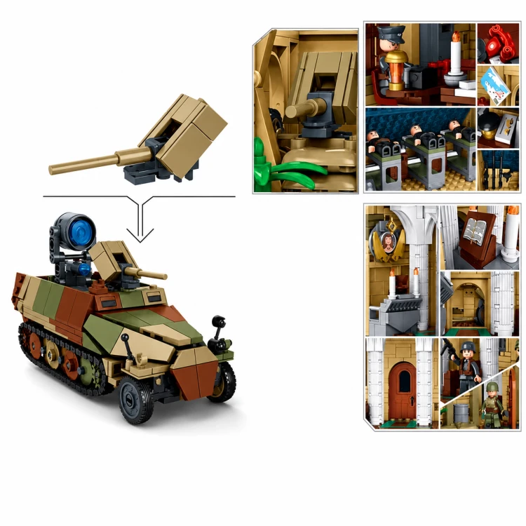 Klocki Sluban Lądowanie D-Day Normandia 82 Dywizja Diorama 2287 el model