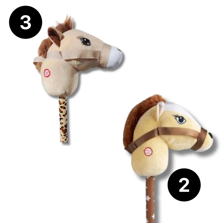 Koń na kiju brązowy głowa konia Hobby Horse zabawka dla dzieci