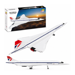Klocki COBI 1689 Samolot Concorde G-BBDG HISTORICAL COLLECTION 518 el.