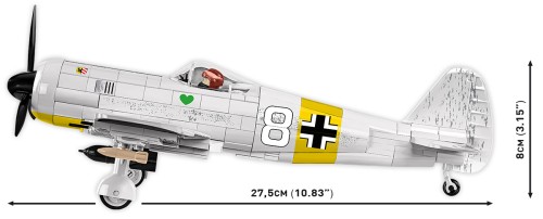 Klocki COBI 5775 Samolot Myśliwiec Focke-Wulf Fw 190 A-4 HISTRICAL COLLECTION WWII 390 el.