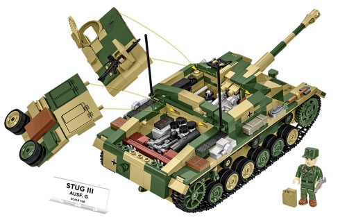 Klocki COBI 2676 Czołg STUG III Ausf. G HISTRICAL COLLECTION 955 el.