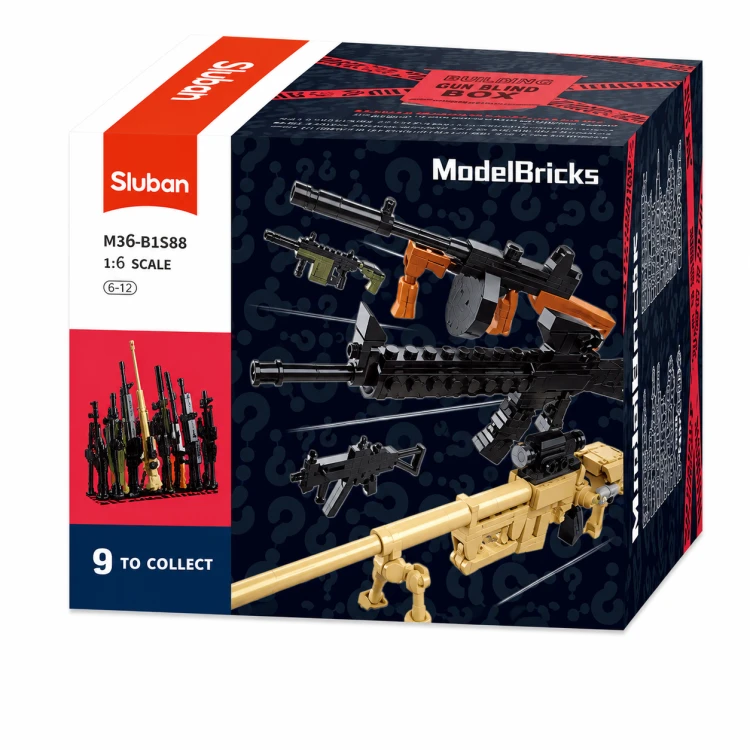 Klocki Sluban ModelBricks Broń Wojskowa Akcesoria Figurki Zestaw KOLEKCJA