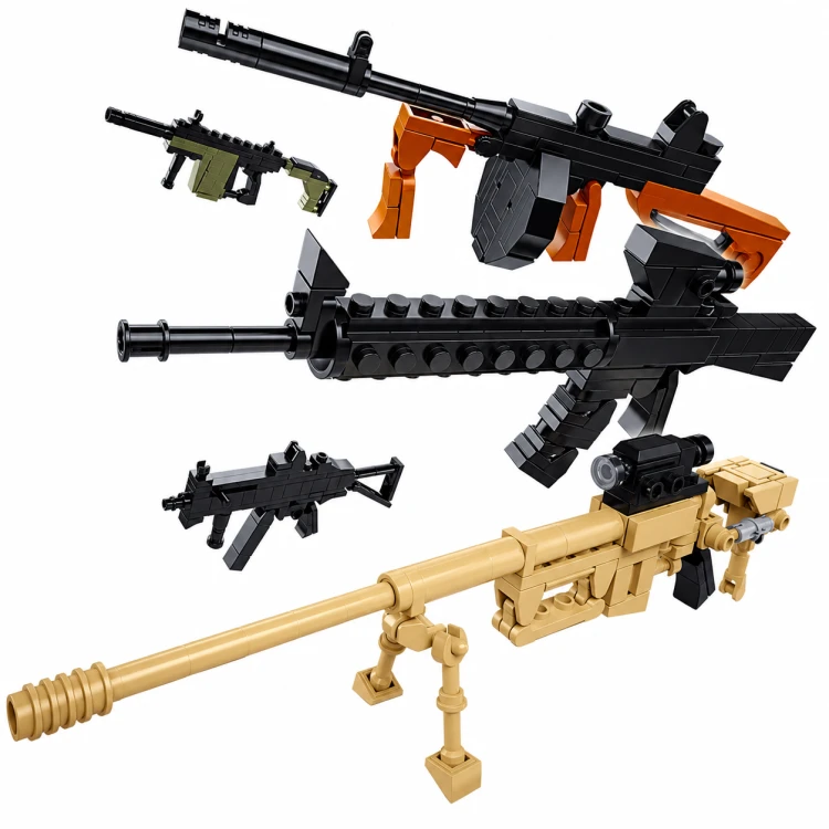 Klocki Sluban ModelBricks Broń Wojskowa Akcesoria Figurki Zestaw KOLEKCJA