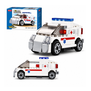 Klocki Sluban M38-B0916F PowerBricks Ambulans Karetka Pull Back 54 el. Auto Ratunkowe