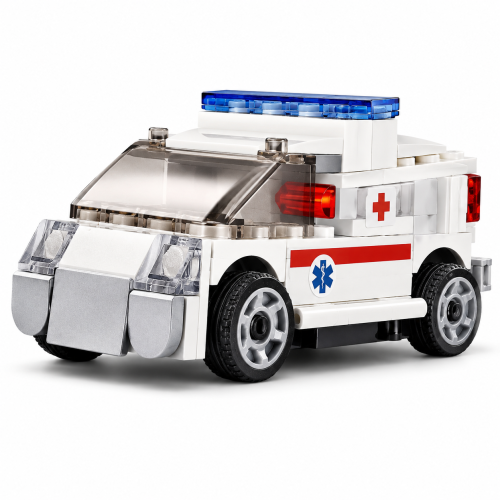 Klocki Sluban M38-B0916F PowerBricks Ambulans Karetka Pull Back 54 el. Auto Ratunkowe