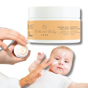 Naturalny Wegański Krem do Twarzy dla Niemowląt i Dzieci Bezzapachowy Premium 50 ml