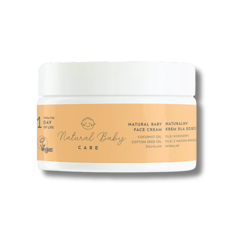 Naturalny Wegański Krem do Twarzy dla Niemowląt i Dzieci Bezzapachowy Premium 50 ml