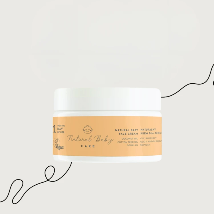 Naturalny Wegański Krem do Twarzy dla Niemowląt i Dzieci Bezzapachowy Premium 50 ml