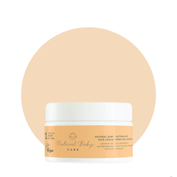 Naturalny Wegański Krem do Twarzy dla Niemowląt i Dzieci Bezzapachowy Premium 50 ml
