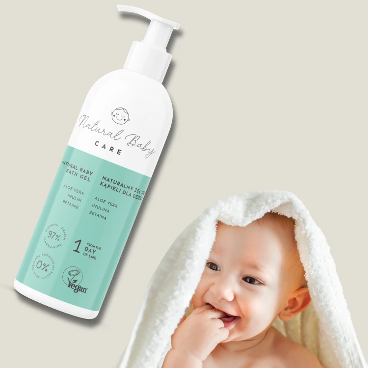 Naturalny Hipoalergiczny Żel do Kąpieli dla Niemowląt i Dzieci Premium 200 ml