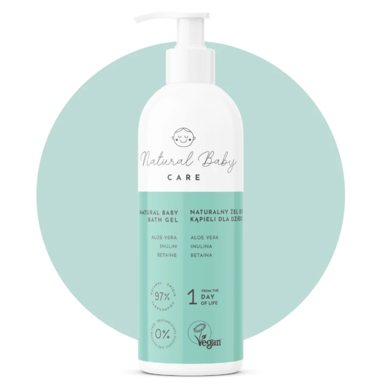 Naturalny Hipoalergiczny Żel do Kąpieli dla Niemowląt i Dzieci Premium 200 ml