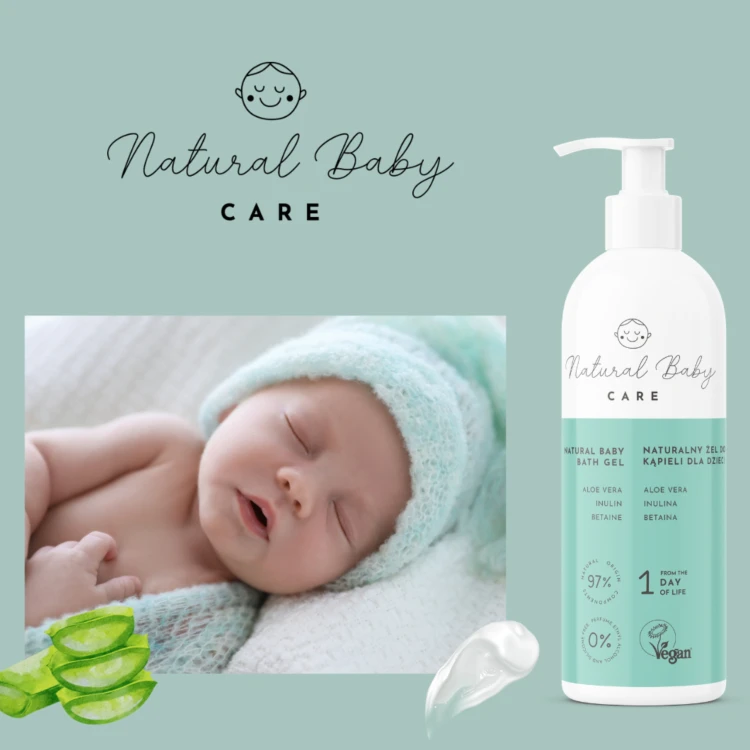 Naturalny Hipoalergiczny Żel do Kąpieli dla Niemowląt i Dzieci Premium 200 ml