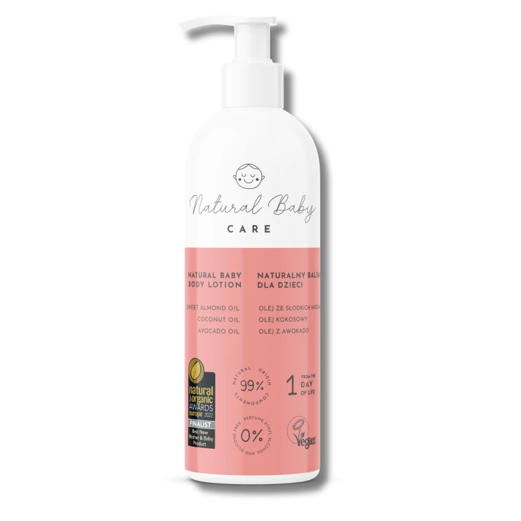 Bezzapachowy Balsam do Ciała dla Dzieci z Olejem Migdałowym Premium 200 ml