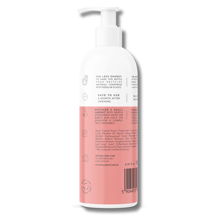 Bezzapachowy Balsam do Ciała dla Dzieci z Olejem Migdałowym Premium 200 ml