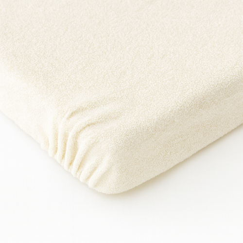 Pokrowiec Frotte na Przewijak 70x50 cm Ecru Miękki i Elastyczny