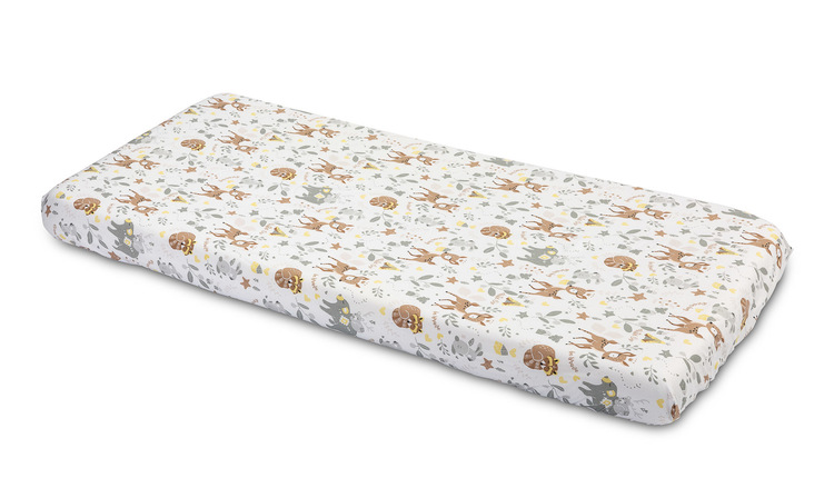 Prześcieradło Bawełniane do Łóżeczka 60x120 cm Leśna Przygoda Drukowane