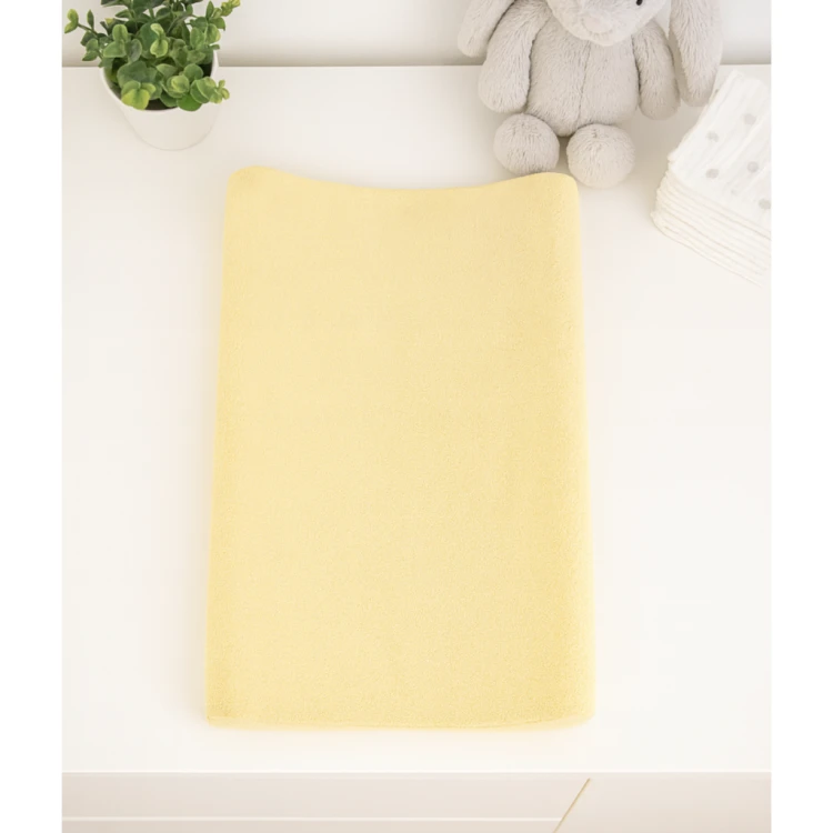 Pokrowiec Frotte na Przewijak 70x50 cm Żółty Miękki i Elastyczny